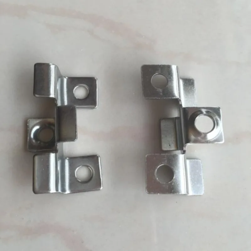 Sujetadores de cubierta pequeños, Clips de acero inoxidable, conectores de diseño oculto, espaciadores de Metal, tornillos de Hardware, clip para tablero de cubierta