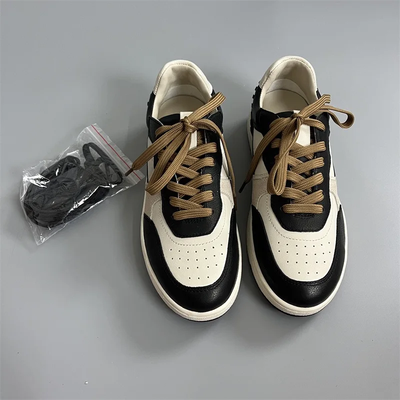 

Dave&Di Genuine Leather Sneaker Shoes Spring New Casual Women's Color-Blocking Fashion Shoes