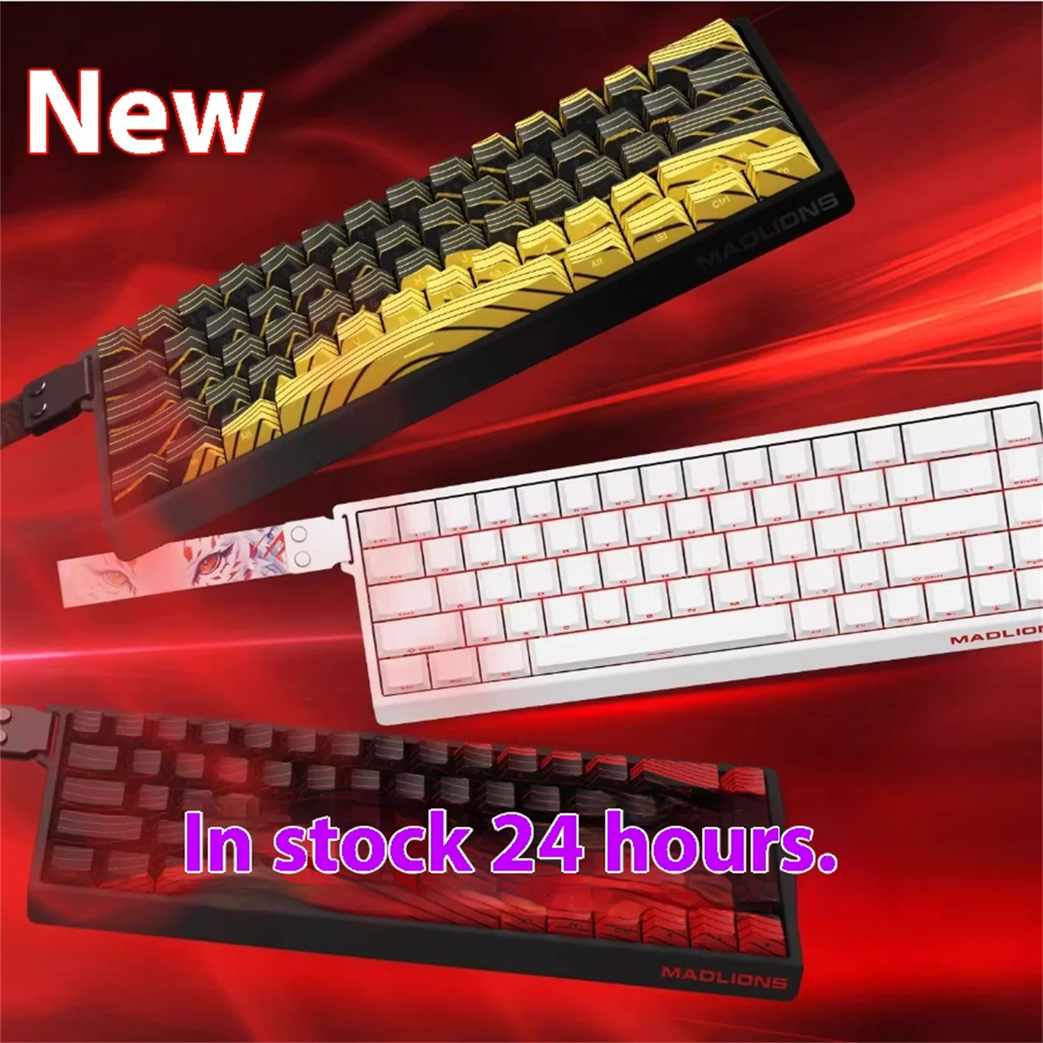 

MADLIONS MAD 60/68HE Gaming Magnetic Switch Keyboard | Hot-Swap, Adjustable Key Travel & Wired Mechanical