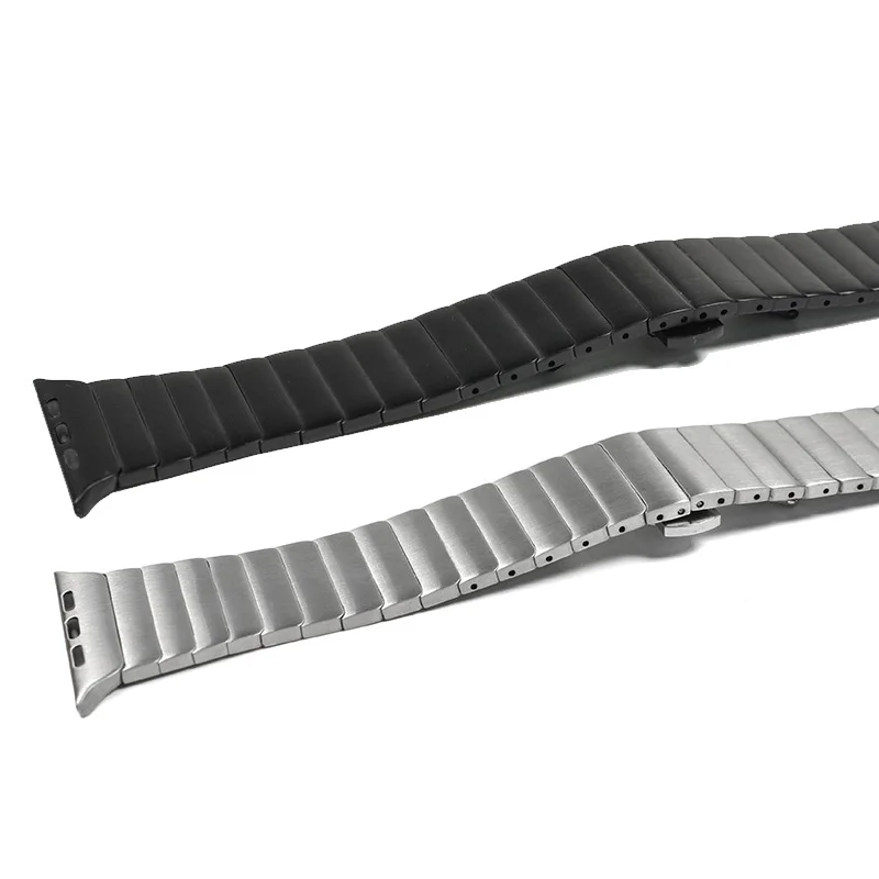 Cinturino in acciaio inossidabile per cinturino Apple Watch 7 8 45mm 41mm bracciale a maglie a farfalla IWatch Ultra 49mm 6 SE 5 44mm 40mm accessori