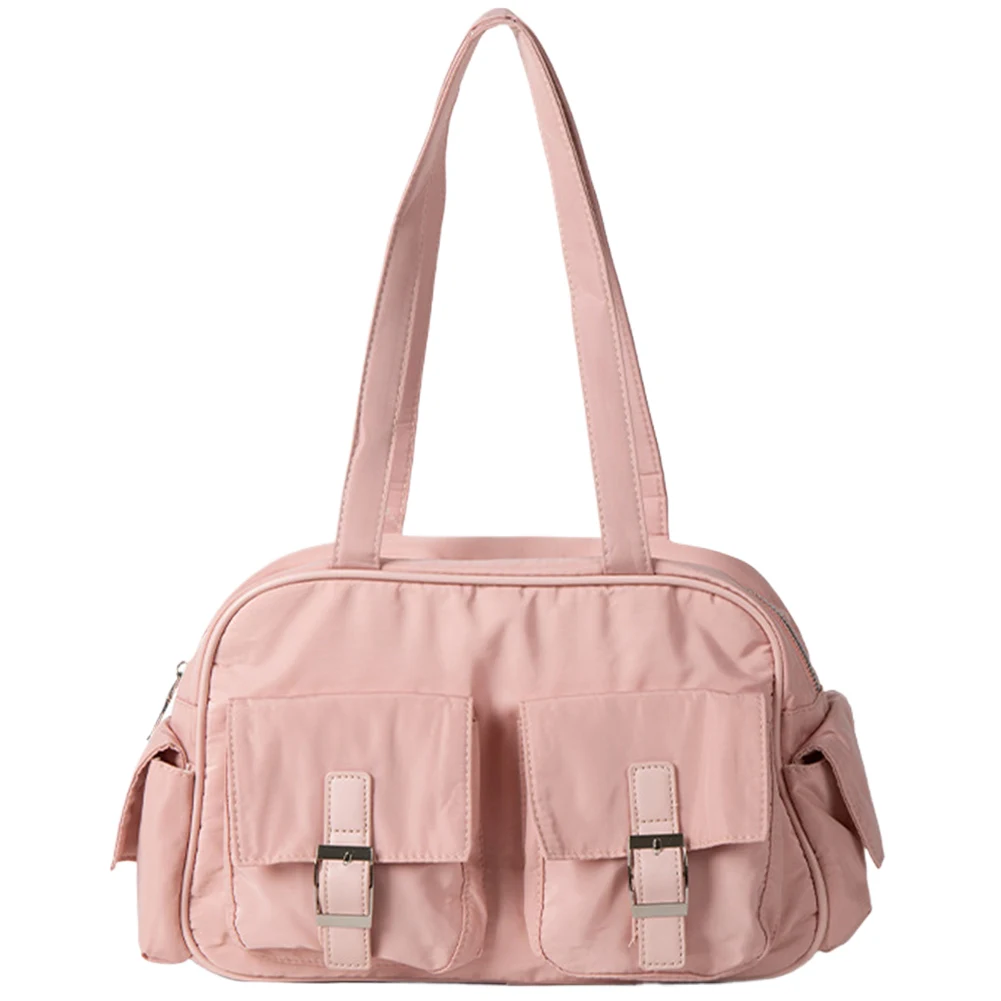 Sacola designer de grande capacidade para mulheres, bolsa casual na moda, bolsa multi-bolsos, bolsa para trabalho universitário e diária