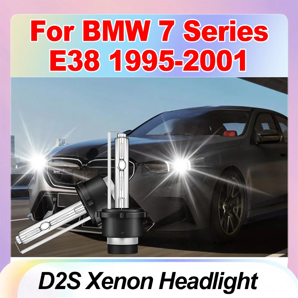 

2PCS D2S High Power Xenon Lamps Xenon Headlight Plug And Play 6000K Super White Car Lights 12V For BMW 7 Series E38 1995-2001