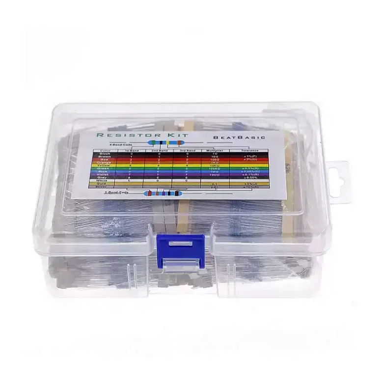 130 valores * 20 peças = 2600 peças 1/4w conjunto lote kits de sortimento de resistores 10k 1k 5.6 pacote sortido fixo kit de resistor de filme de metal 0.25w 1%