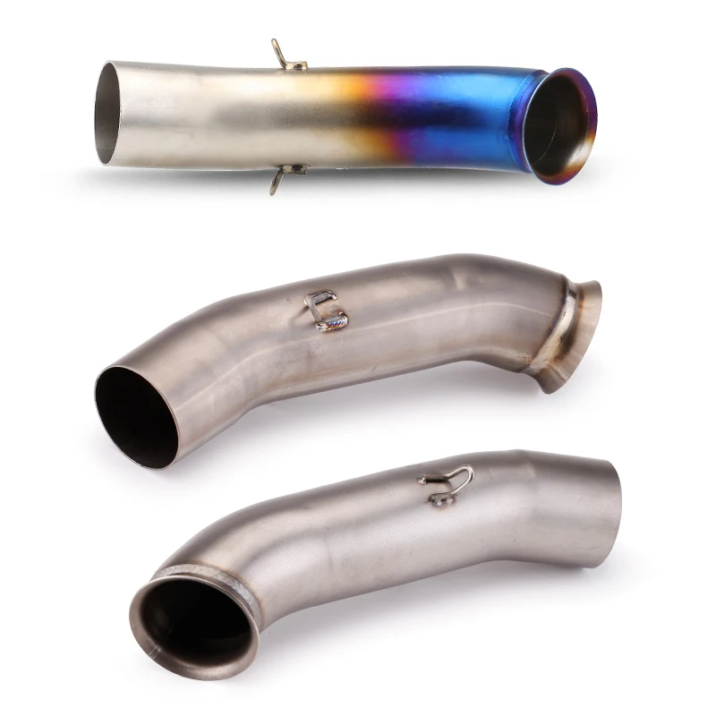 Motorcycle Exhaust Connector Tube Mid Middle Link Pipe Slip-on Exhaust System For DUKE RC390 125 250 2017 2018 2019 2020 - view 5