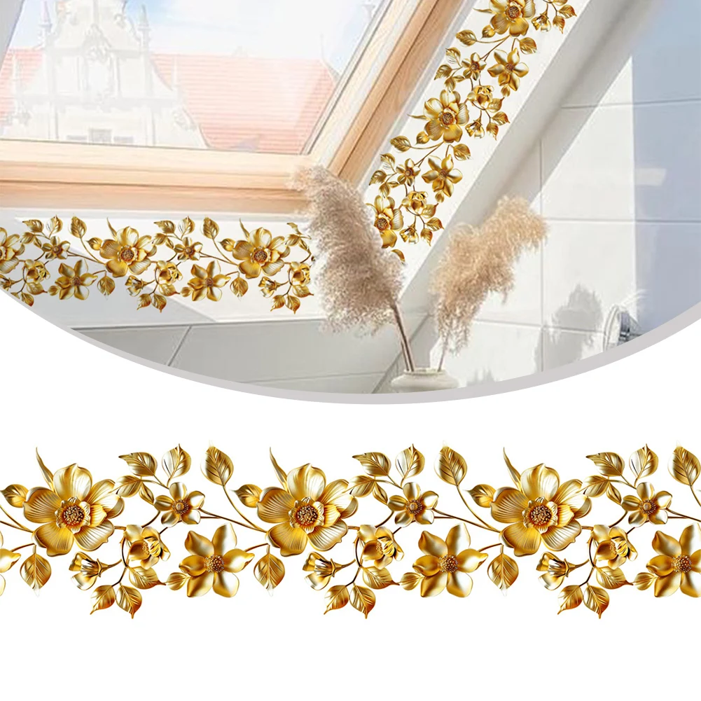 Self Pasting Waist Line Wall Stickers Kitchen Line Waterproof Backsplash Bathroom Bathroom Waist Environmentally