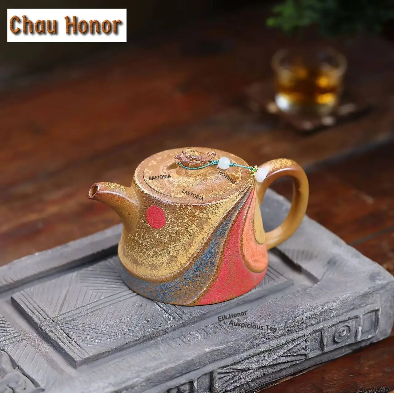 ZAEYORIA 340ml Authentic Yixing Purple Clay Teapots Handmade Silk Roads Pot Raw Ore Section Mud Kettle Chinese Zisha Teaset Gift