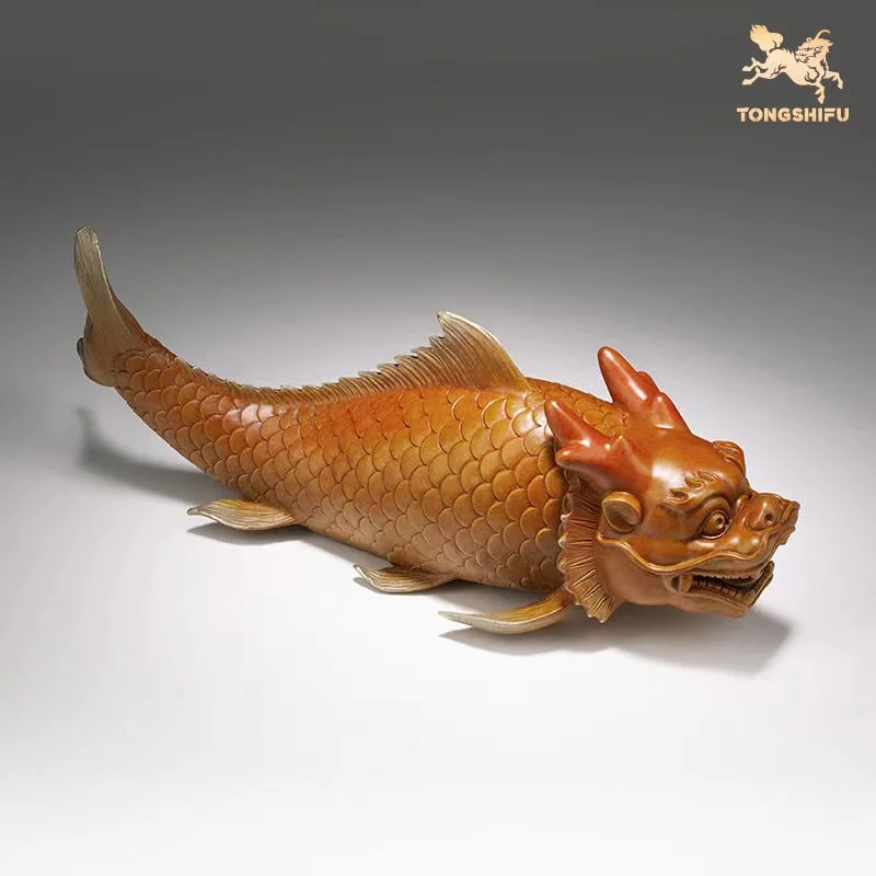 جنوب شرق آسيا متجر الشركة الأعمال تعويذة فعالة تجنيد المال محظوظ أروانا التنين الأسماك فنغ شوي تمثال النحاس