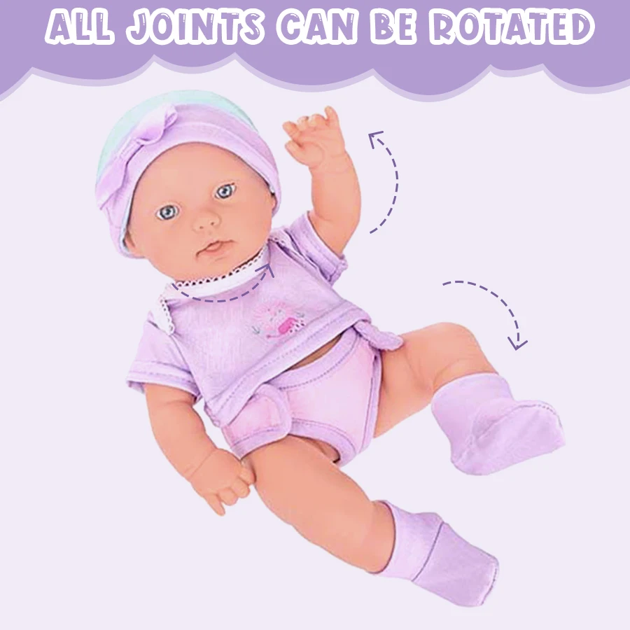 12 cali/30 cm Reborn Doll piżama z krótkim rękawem kapelusz na buty kombinezony laleczka bobas realistyczne Reborn lalki amerykańskie lalki dla dziewczynek prezenty