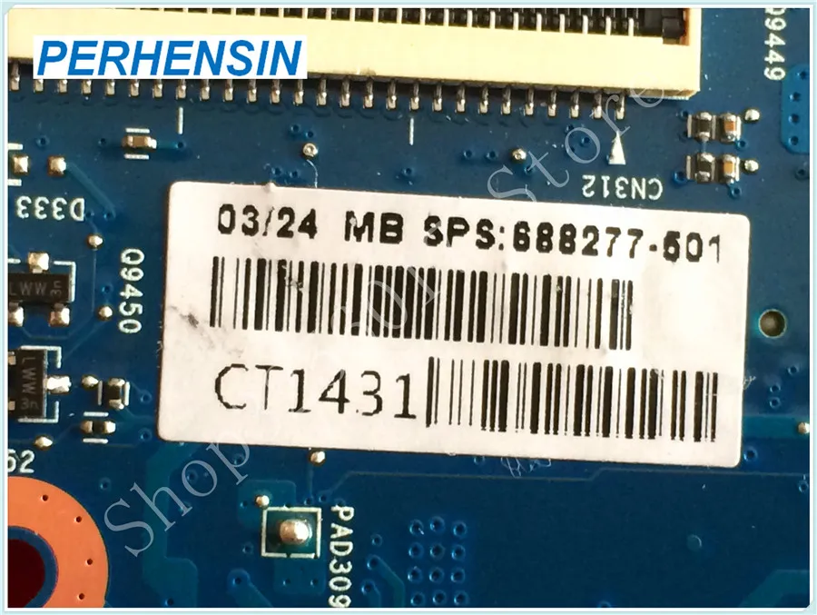 For HP 2000-2C 2000-2C29WM  laptop MOTHERBOARD EM1800GBB22GV 688277-501 6050A2498701-MB-A02 integrated 100% Test OK Free Shippg