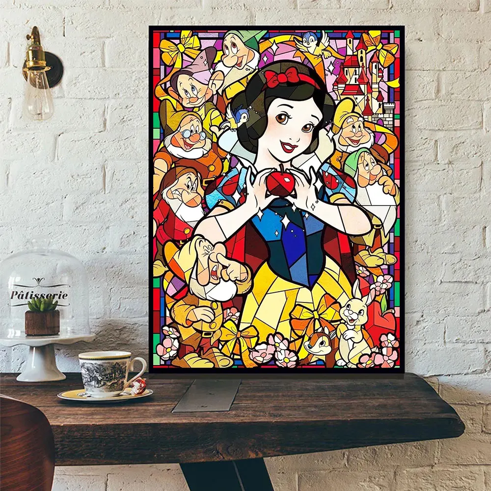 5D Diamond Mosaic Snow White Princess Embroidery Tinker Bell DIY Diamond Paintings Alice Home Decoration Art Posters Gift