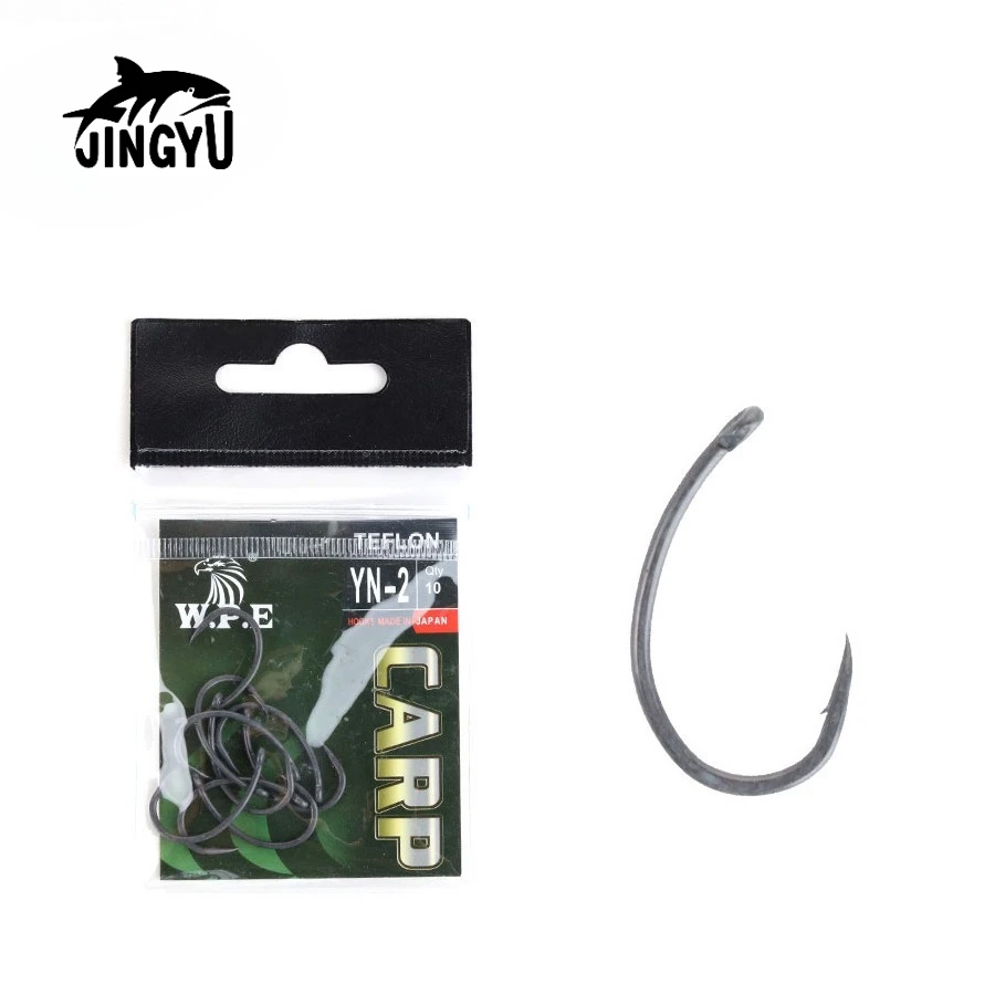 

10 Pçs Revestido Gancho De Pesca Anti-ferrugem Resistente À Corrosão Isca Macia Worm Assist Olho Anzol Água Salgada Mar