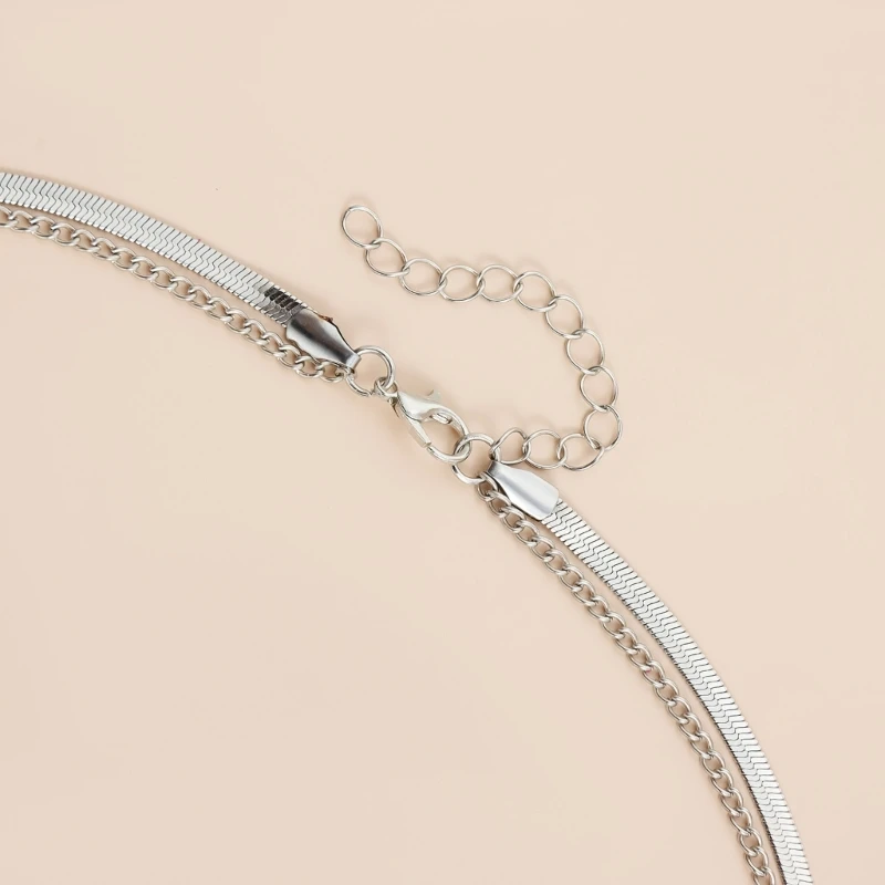 Fashion Forward Irregular Block Pendant Necklace Versatile Alloy Jewelry For Daily Wear Special Event E0BF
