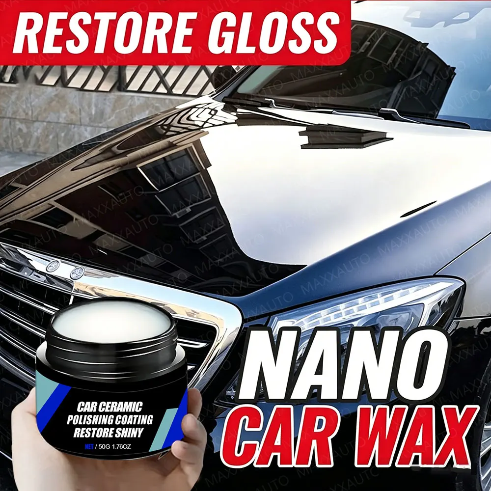 Cera de Pulido Cerámico Nano para Autos, Revestimiento Líquido de Nanocristales, Capa Hidrofóbica, Reparación de Arañazos, Agente de Recubrimiento de Pintura, Cera para Pulir Autos