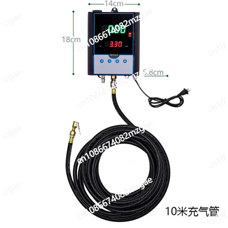 Automatic Tire Inflator Preset Pressure Automatic Inflation Gauge Digital Inflation Gauge Tire Pressure Gauge