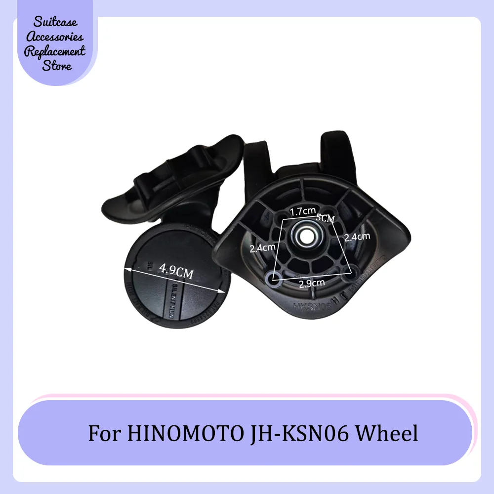 For HINOMOTO JH-KSN06 Universal Wheel Replacement Suitcase Smooth Silent Shock Absorbing Durable Wheel Accessories Wheels