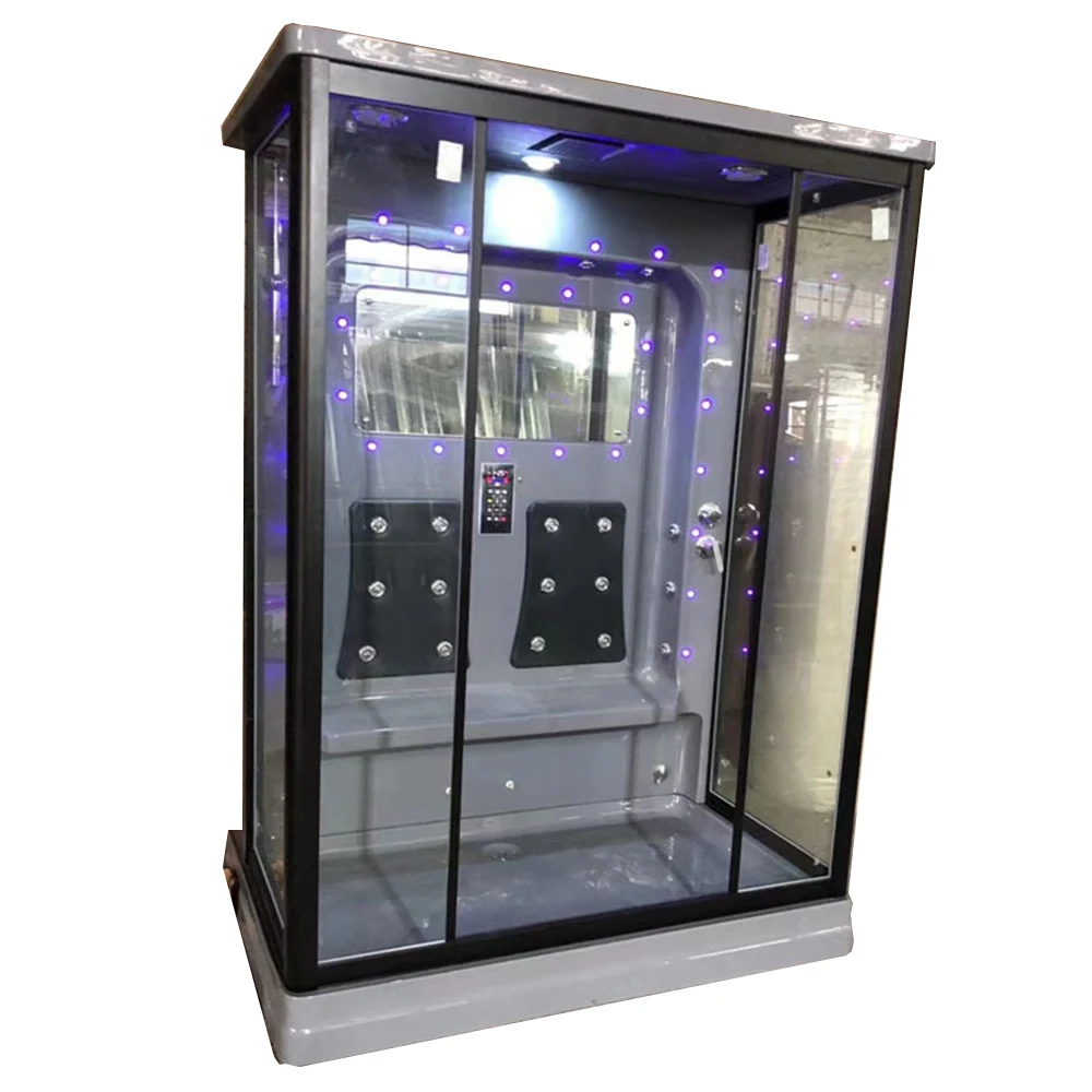 Luxury Multi Function Steam Shower Cabin, Wet Steam Room Enclosure with Massage Jets,Indoor Bathroom Sauna Shower Booth  A-0135