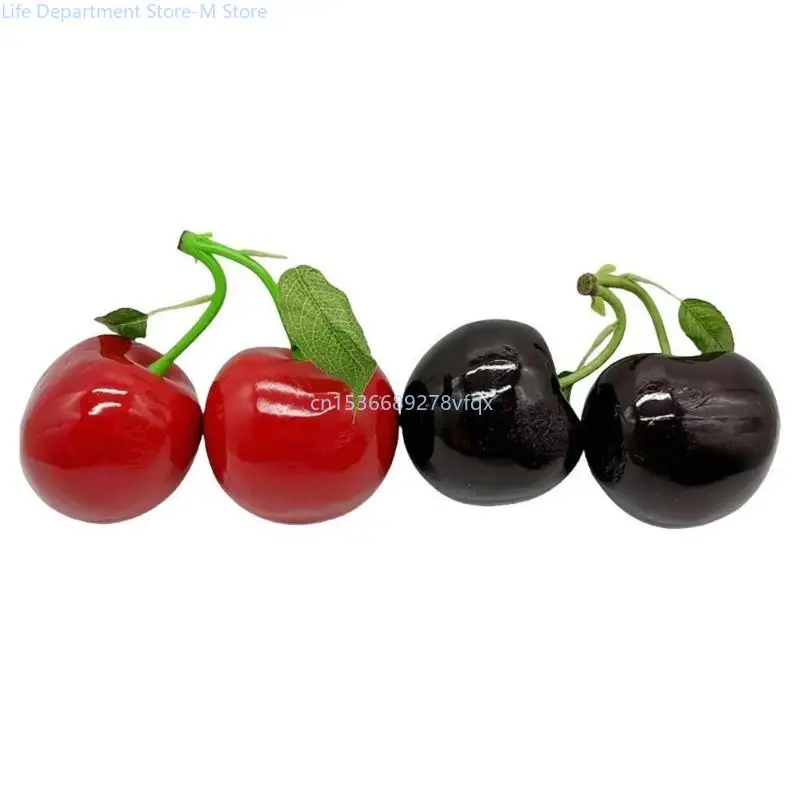 

Eye Catching Artificial Cherries Festival Cherries Replicas for Photography Supplies and Festival Parties Decoration