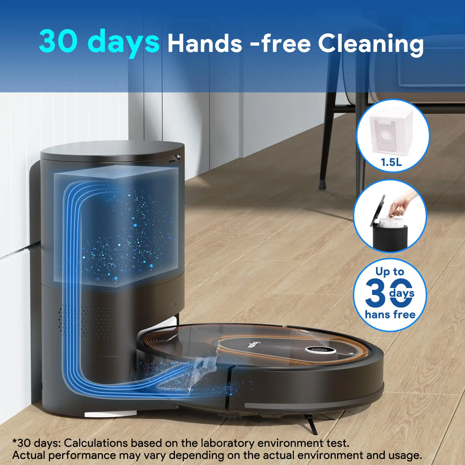 الأجهزة المنزلية الذكية تنظيف الأرضيات Aspiradora روبوت ممسحة شفط جهاز آلي لتنظيف الأتربة مع سلة المهملات ذاتية التفريغ