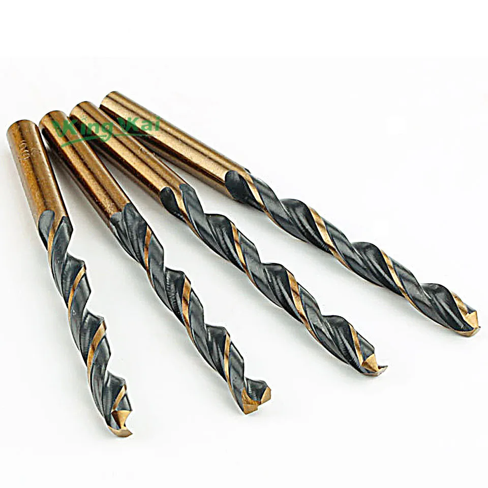 B 6.2mm HSS 4341 High Speed wiertła stalowe bity do wiertarki elektrycznej otwór na żelazo Al Cu Stailess Steel Wood Plastic metalowa płytka