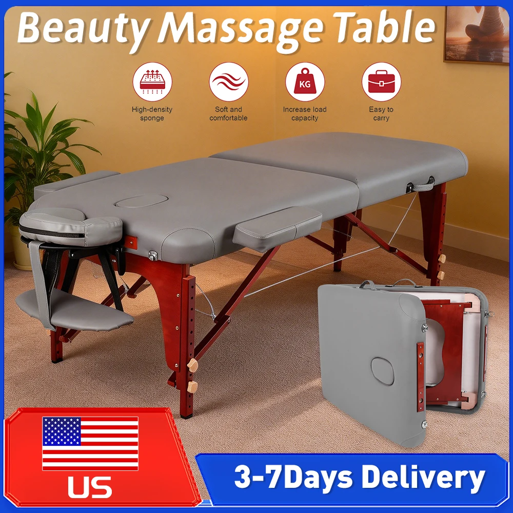 

Новая регулируемая по высоте складная массажная кушетка/кровать для салонов красоты, тату-салонов, физиотерапии, моксотерапии и реабилитации с подголовником ﻿