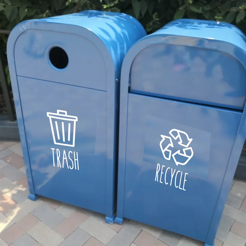 الفينيل ملصق السماد الشارات ، القمامة وإعادة تدوير حاوية القمامة ، السماد لصائق ، خزانة ملابس المزرعة ، منظمة المطبخ لصائق #6