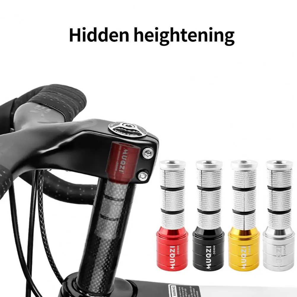 Hidden Height Booster  Useful Easy Installation Corrosion Resistant  Bicycle Handle Bar Stem Raiser Bicycle Supplies