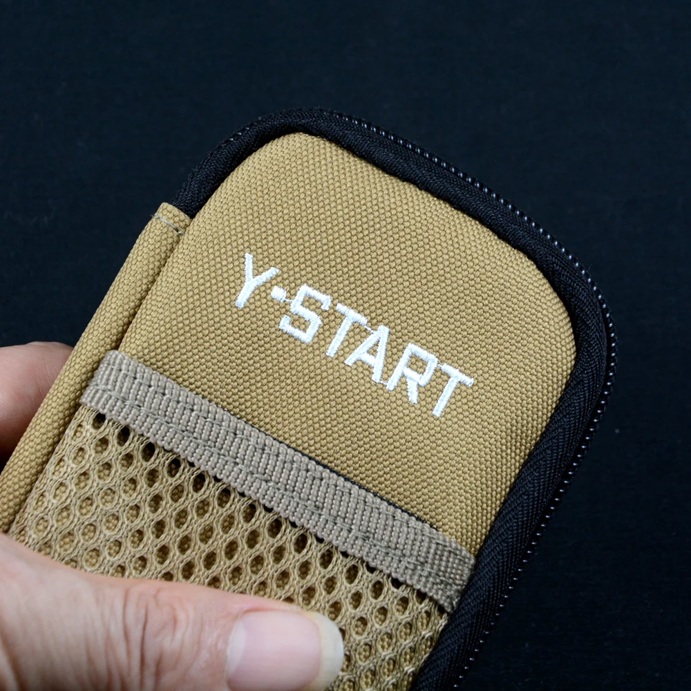 Y-START Knife Sheath Multifunctional Nylon Pouch Khaki Brown for Knife EDC Carrying MP02