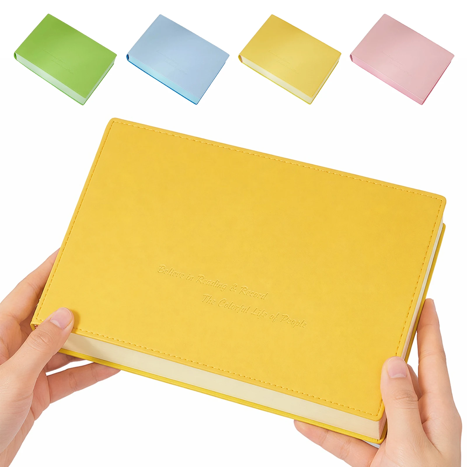 Thickened Color Brick Notebook with 720 Solid Color Pages Thick Paper Notebook for Notes School Office Study Travel Gift