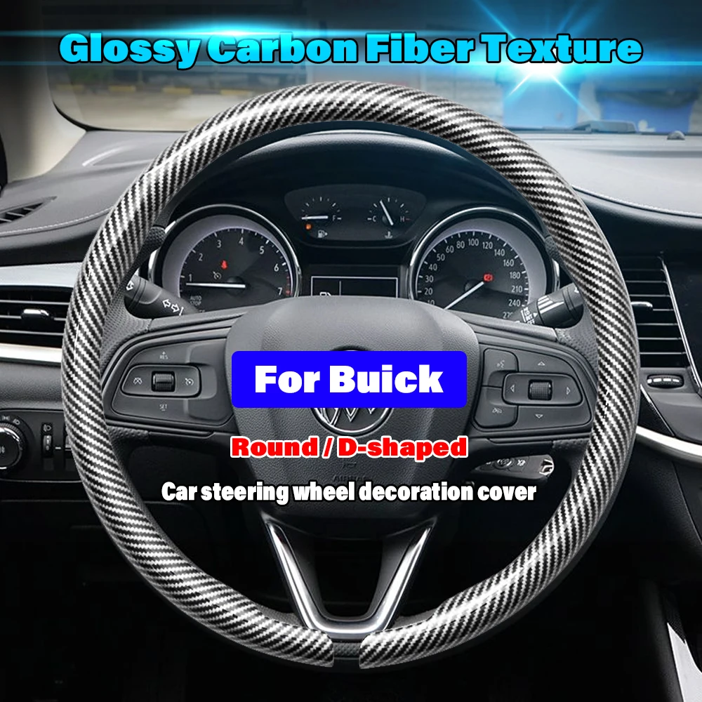

For buick Enclave Envision Encore GX Regal Electra E5 Car Round Steering Wheel Cover Styling High Quality Interior Accessories