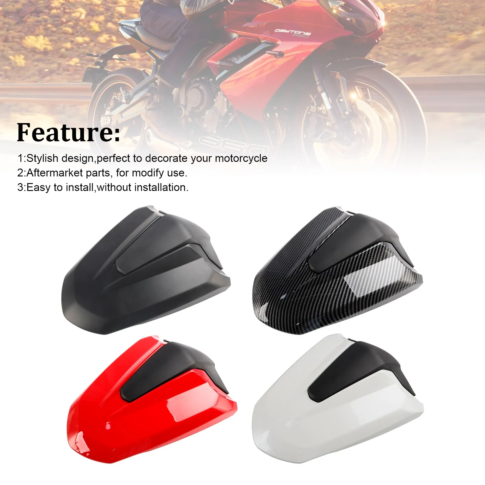 

Topteng Tail Rear Seat Cover Fairing Cowl For Daytona 660 2024-2025