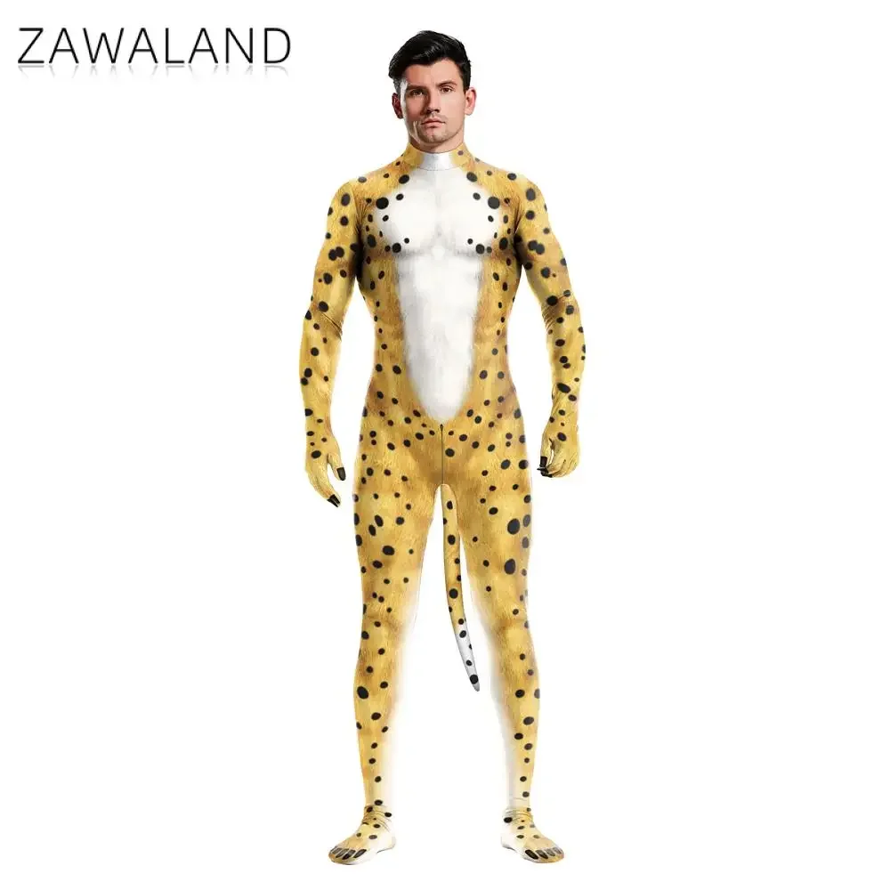 Panther Zentai Halloween Trang Phục Hóa Trang Nam Bodysuit Carnival Jumpsuit Tiệc Lễ Hội Quần Áo Phù Hợp Với Catsuit Anime Đầm