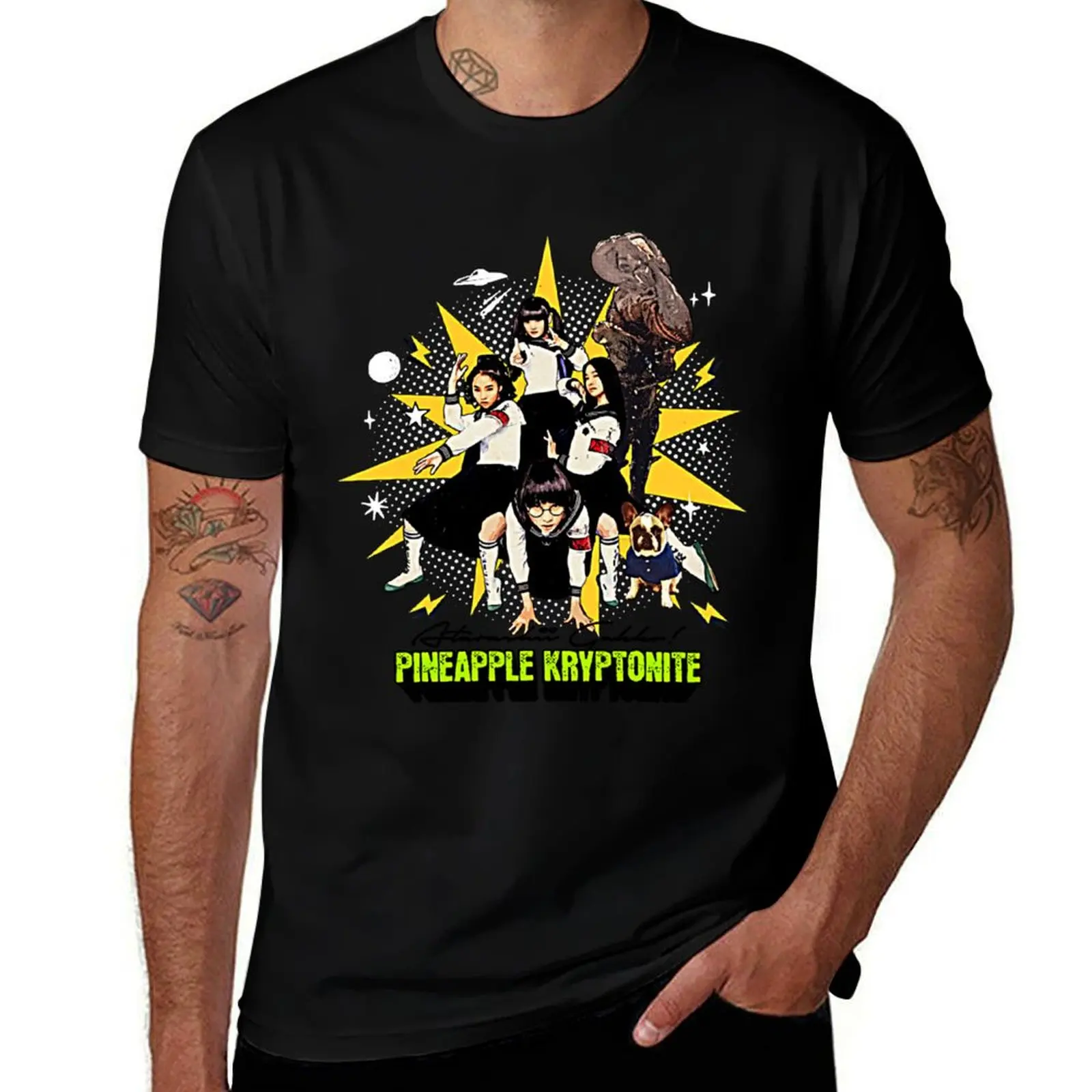 

Atarashii Gakko! Pineapple Kryptonite T-Shirt man t shirts graphic man t shirt graphic T-Shirt