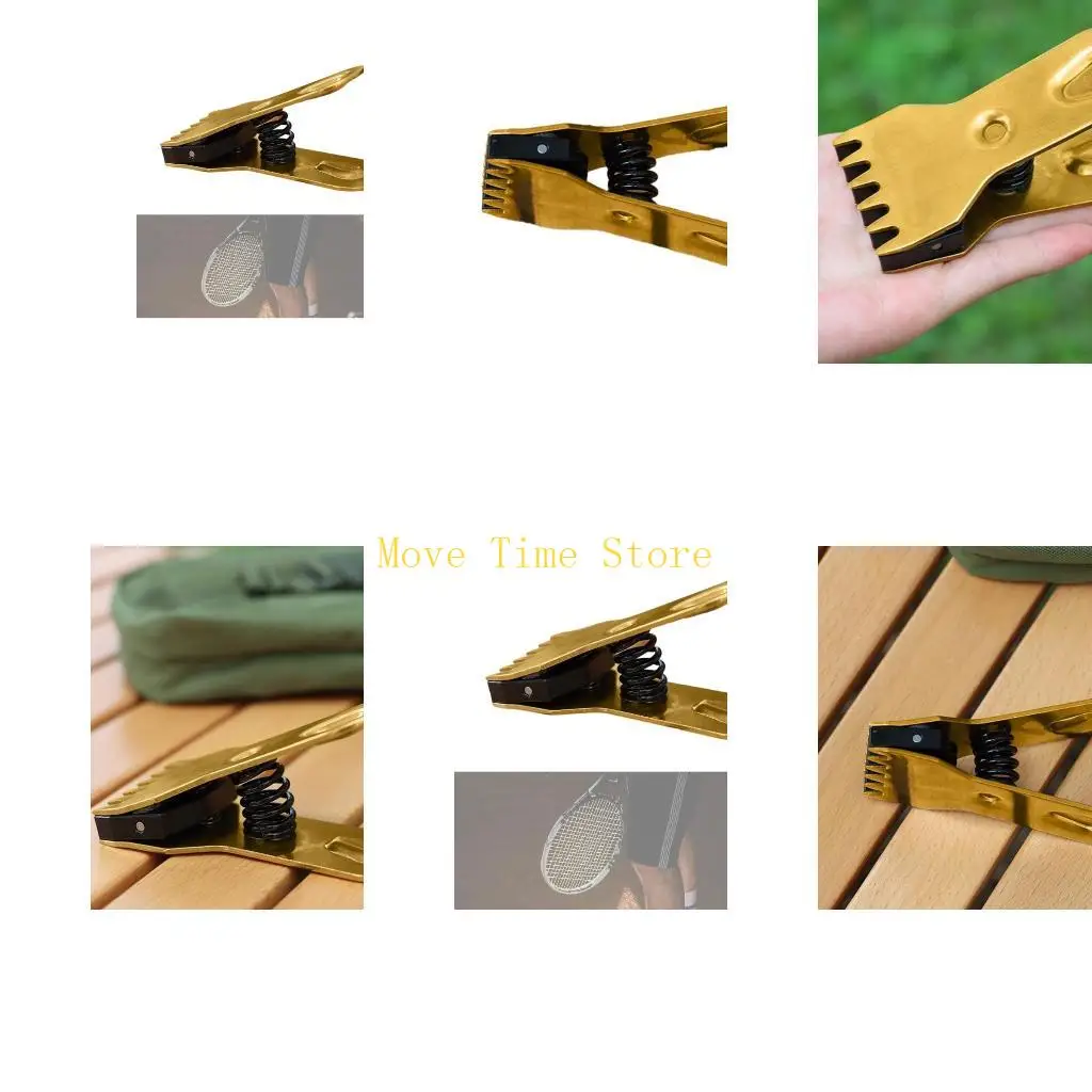 92ME Badminton Racket Stringing Clamp with 6 Prong Flying Clamp Gripper Tool for Badminton Racquet Tennis Stringing Repair