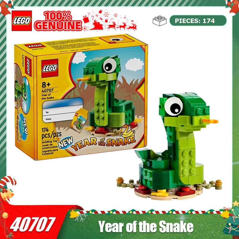 

LEGO 40707 Year of the Snake New Year Series Building Blocks for Boys and Girls Toys Christmas Gifts