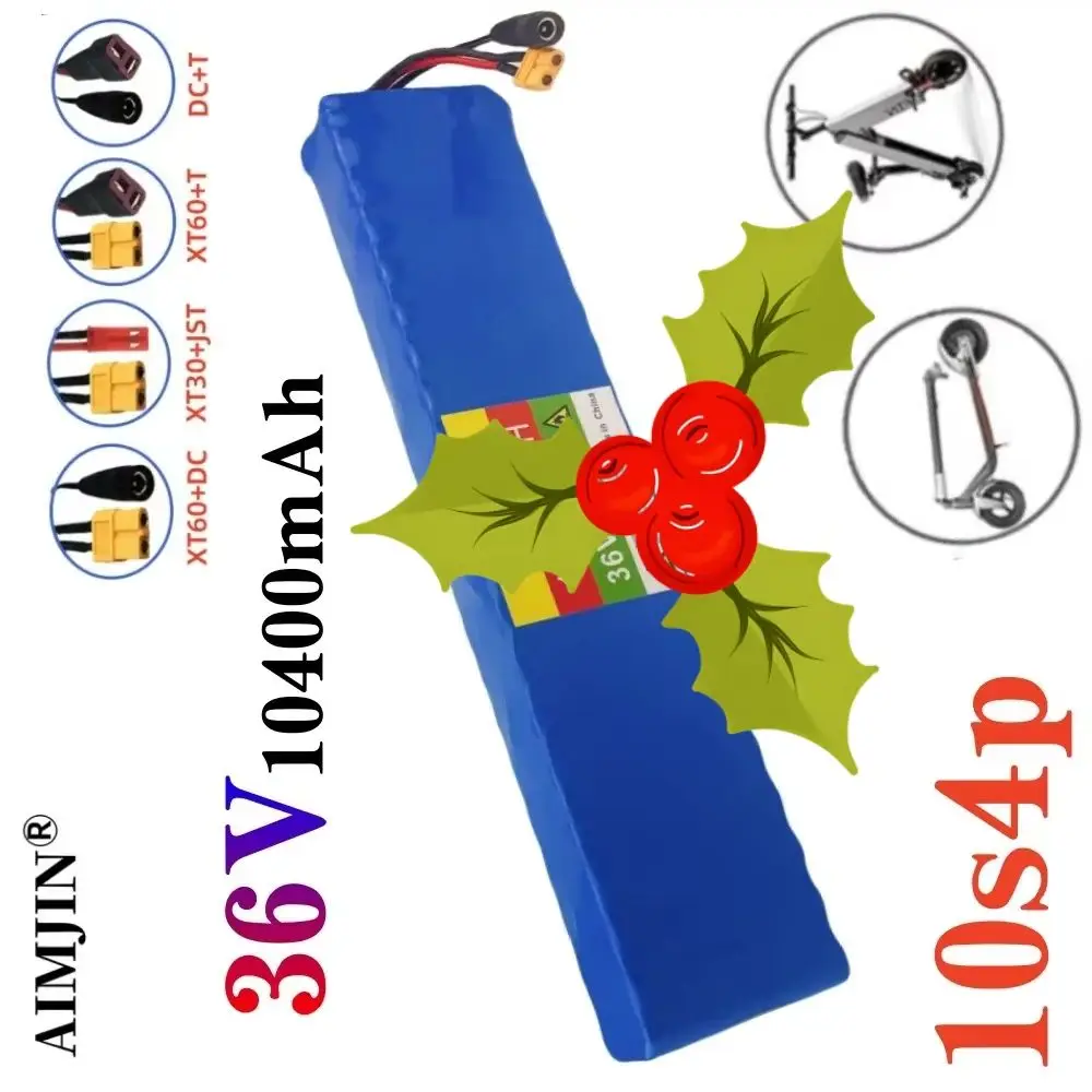 

36V 10.4AH 10S4p 18650 Lithium-Ion Battery Pack for Electric Commuting Tools - 300W-700W Replacement Battery