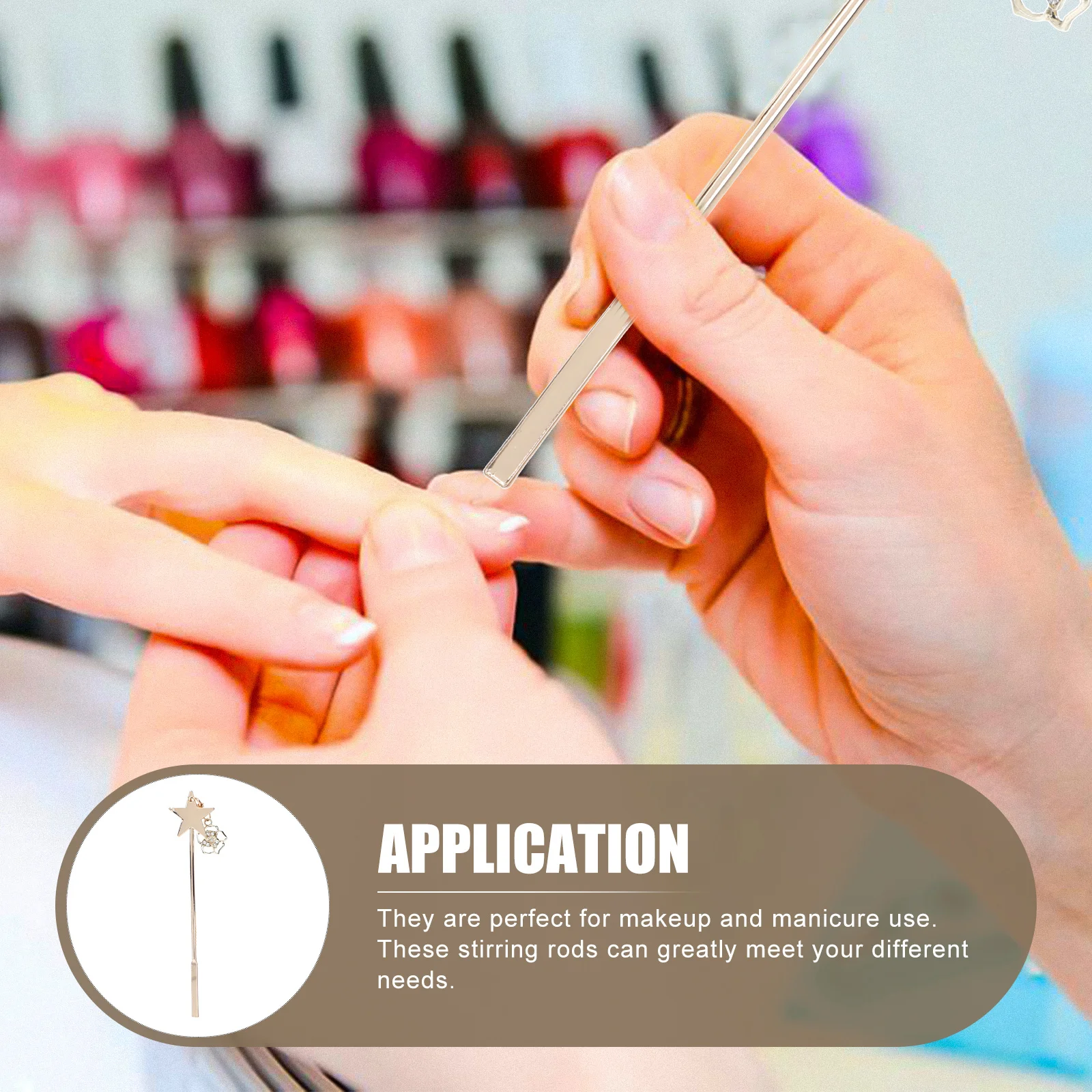 

1Pcs Rose Pendant Nail Art Glue Stick Manicure Mixing Rod Uv Gel Tool for Salon DIY Beauty Use Nail Art Glue Stick