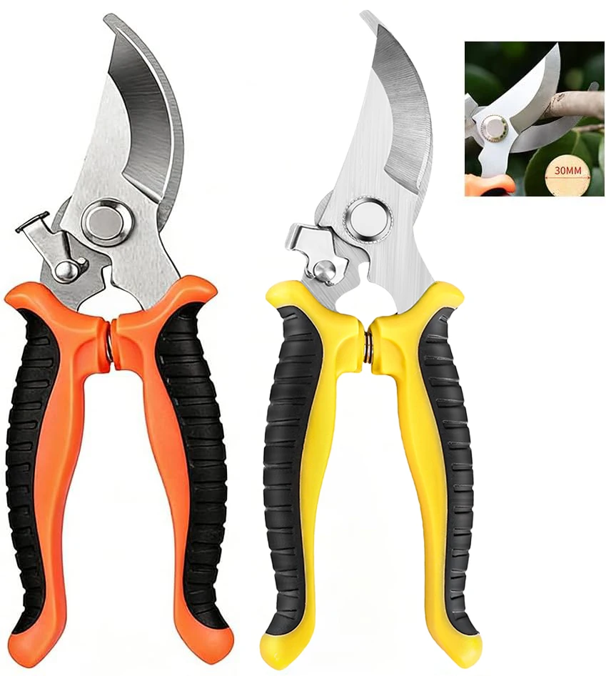 Stainless Steel Professional Gardening Shears Pruning Branches Fruit Trees Flowers Household Pruning Tools Shears