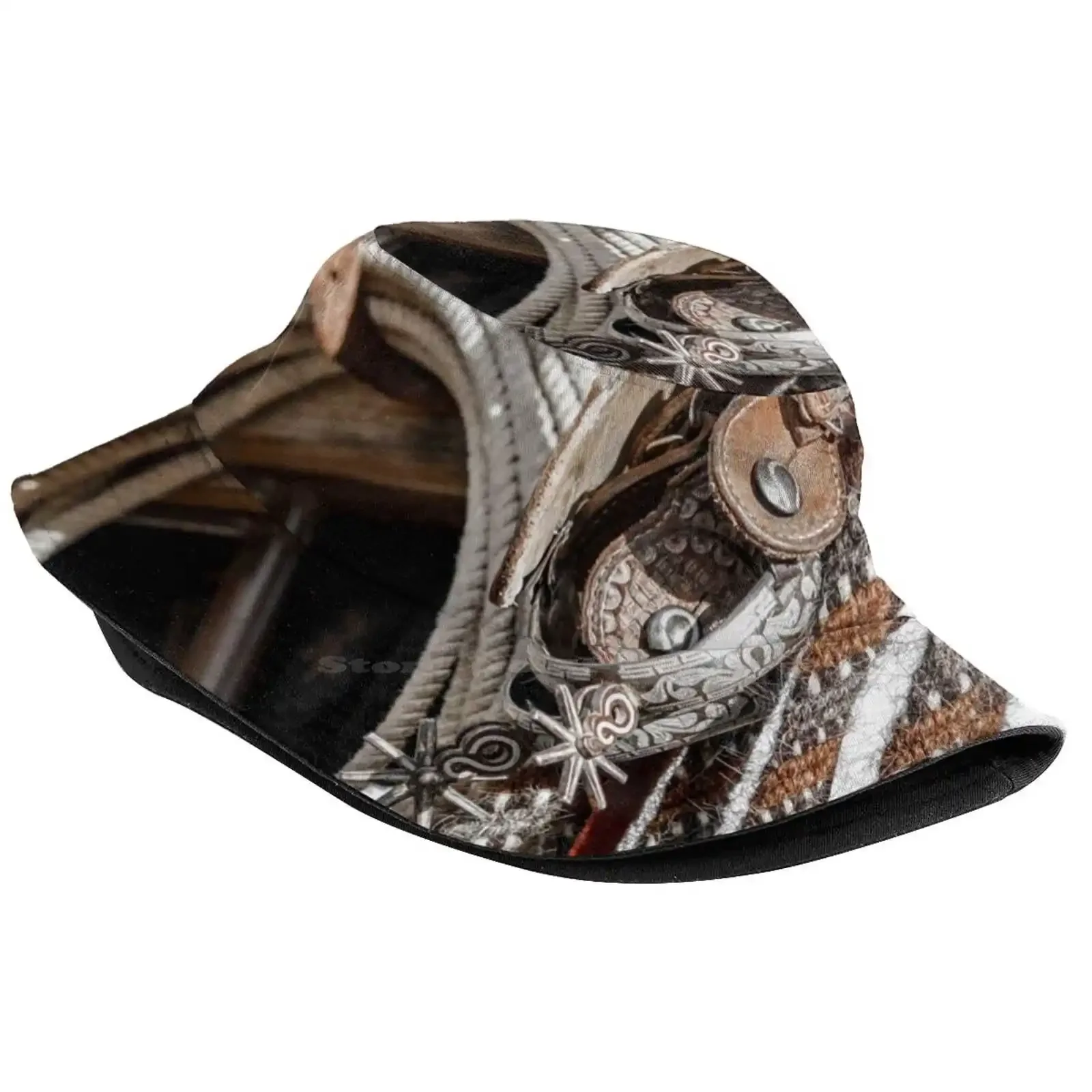 Cowboy Tools Sun Cap Fisherman Hat Bucket Hats Rope Spur Western Horse