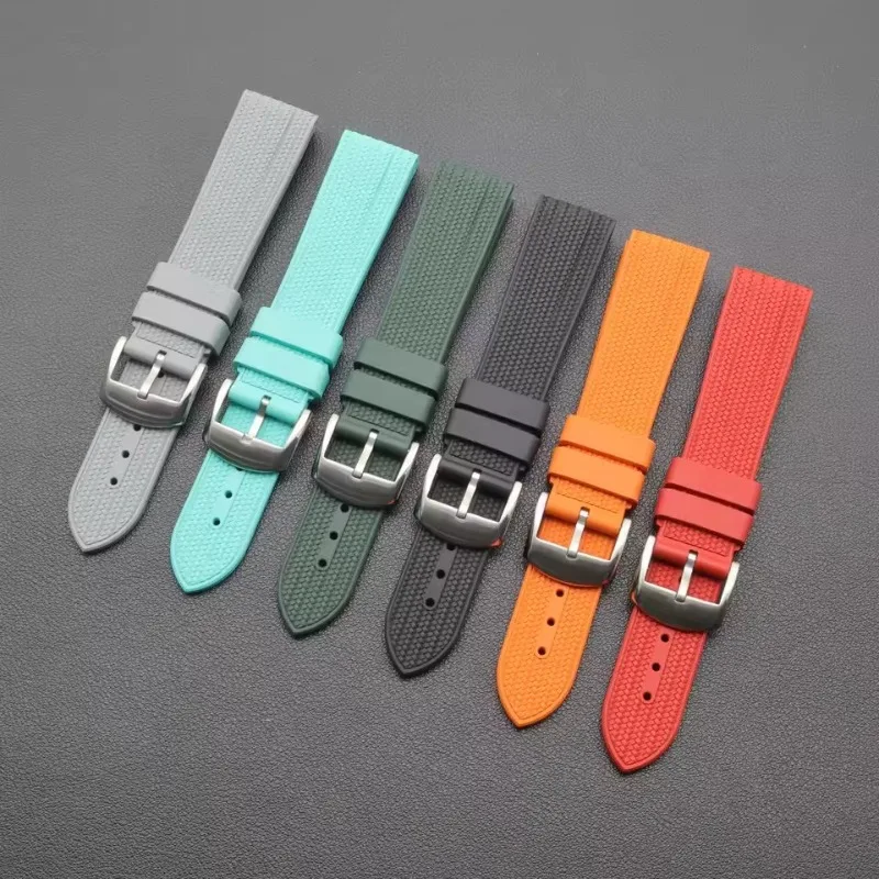 สายนาฬิกาฟลูออโรยาง FKM ขนาด 22 มม. แบบปลดเร็ว - สายรัดดำน้ำกันน้ำคุณภาพสูงสำหรับเปลี่ยนใส่กับนาฬิกา Seiko/Rolex Submarine