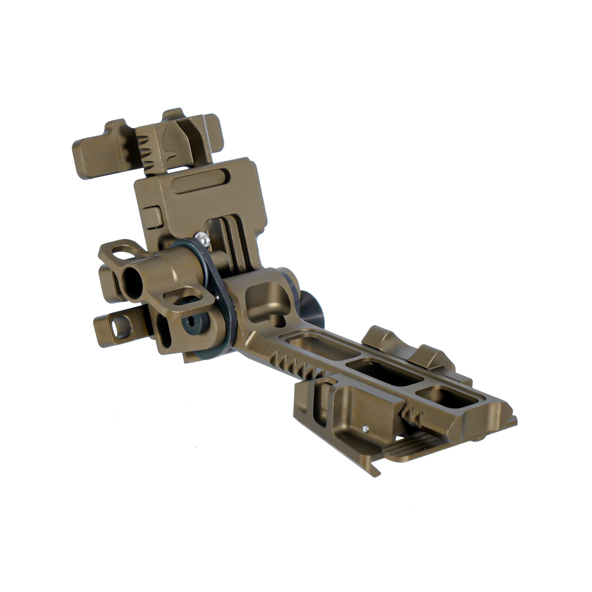 NI Alpha NVG Halterungsarm mit Schwalbenschwanzbefestigung, Ultraleichter Druckknopf-Freigabe Nachtsicht-Helmhalterung für PVS-14 PVS31 GPNVG-18 – Detail 29