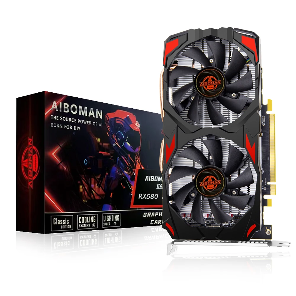 Radeon RX580 8G PCIE3.0x16 GDDR5 256Bit Cards Memory Video Gaming Card Suitable for Computer Assembly Accessories ﻿