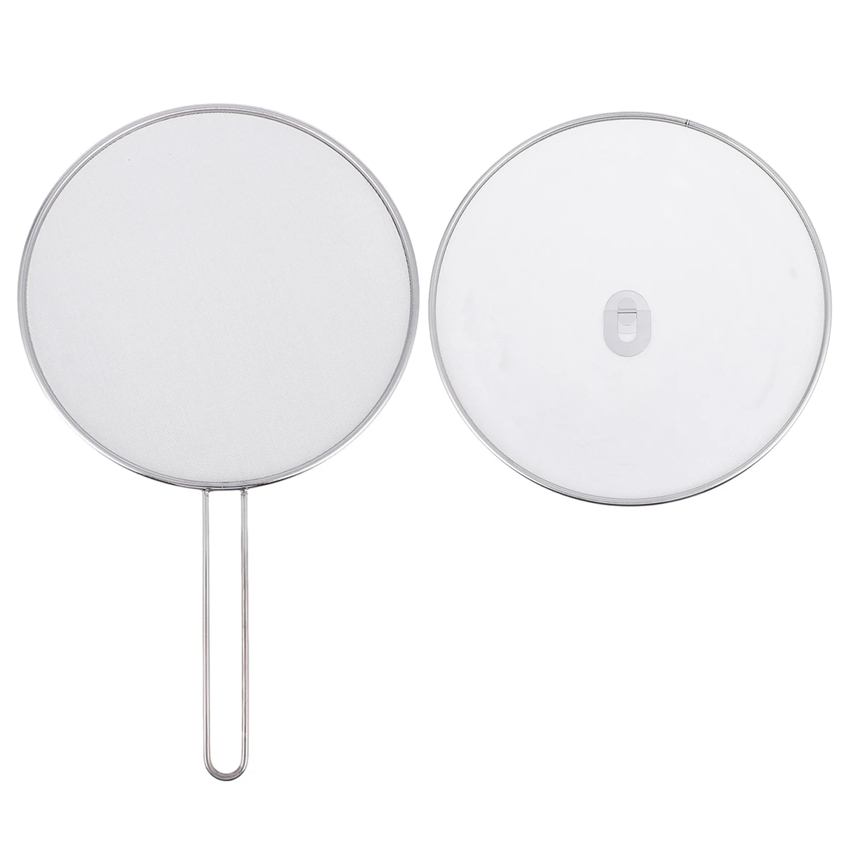 

2Pcs Oil Heavy Splatter Anti Spill Lid Cover Screen Metal Mesh Lid Cover Anti Spill Large Screen Kitchen Cooking Tool