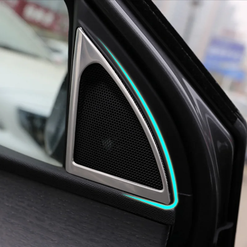 SBTMY Fit For 2017 Peugeot 3008 5008 Accessories Car A-pillar Speaker Loudspeaker Horn Decoration Cover Trim Sticker Styling