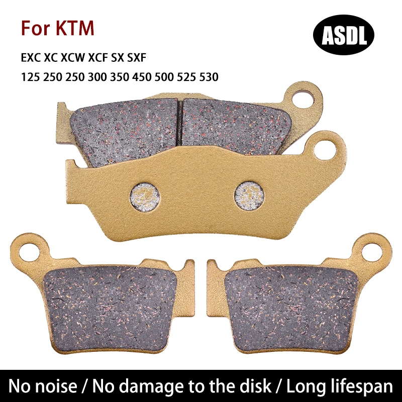 2/4pcs For KTM EXC XC XCW SX SXF XCF 125 250 250 300 350 450 500 525 530 85 XC-W SX-F XC-F EXC-R Motorcycle Front Rear Brake Pad