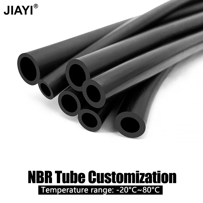 Customised Black NBR Rubber Pipe Oil Resistant Nitrile Rubber Hose Heat Resistance Pipe Casing Diesel Fuel Delivery Oil Tube