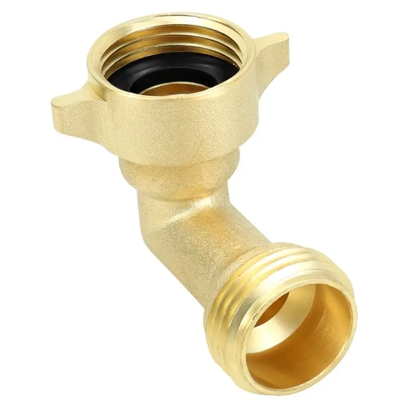 B23B 3/4-Inch 90-Degree Hose Elbow Connector Faucet Extension Connector Outdoor Irrigation Hose Elbow With PTFE Tape