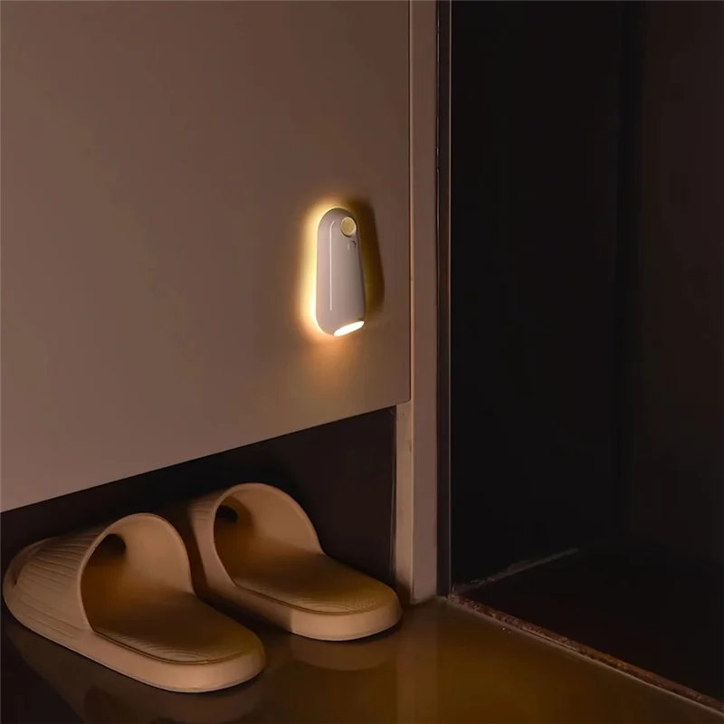 

BMBY-Led Lamp Motion Sensor Night Light For Bathroom Restroom Stairs 8 Colors Wireless Rechargeable Toilet Waterproof Light