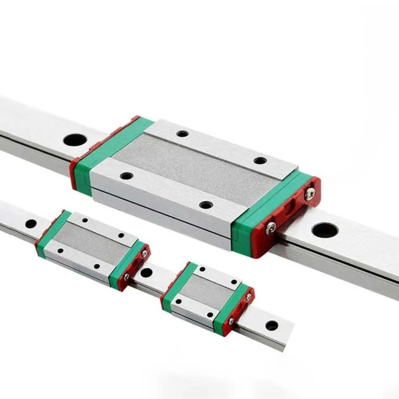 MGN7 MGN9 MGN12 MGN15 200 400 500 800mm Miniature Linear Rail Slide 1pc MGN Linear Guide 1PC MGN Block for CNC FA 3D Printer.