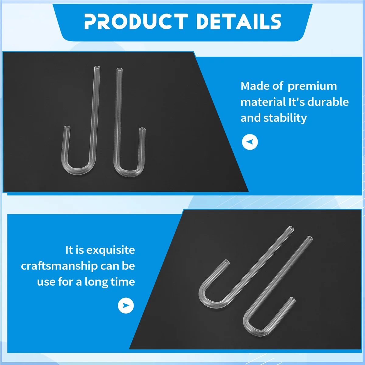 

SINA 6 шт. акриловая труба U-образный изгиб трубки для аквариумной системы Co2/диффузор