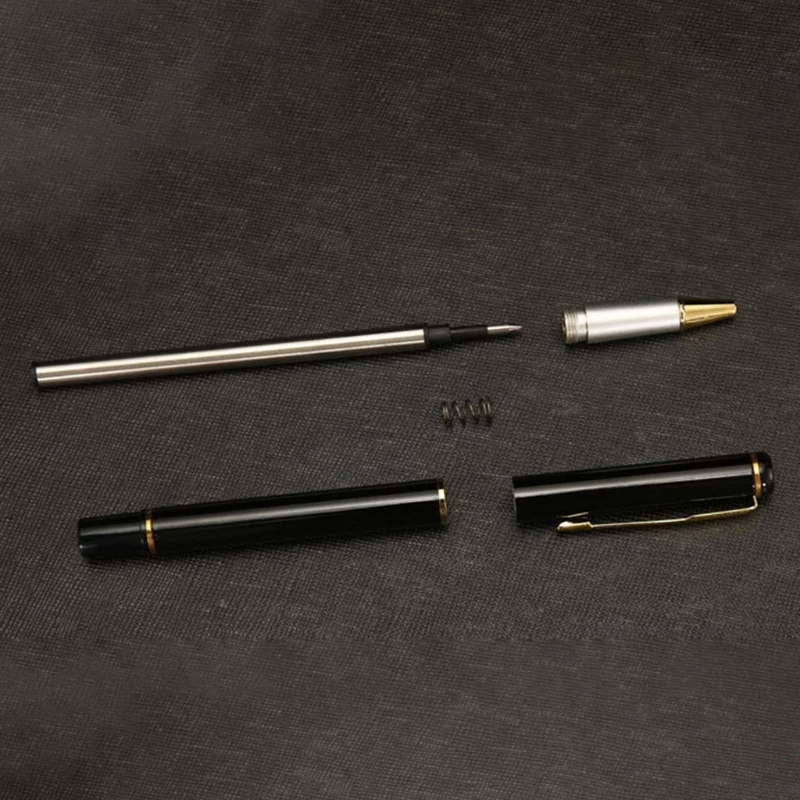 معدن 0.5 مللي متر جل أقلام الحبر الأسود الأعمال مكتب توقيع القلم محايد علامة هدية